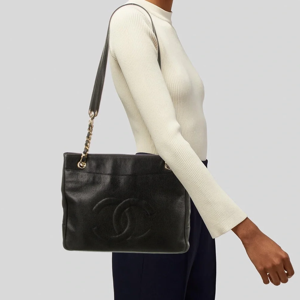 Chanel Lambskin 24k Gold Tote Bag - Picture 1 of 16